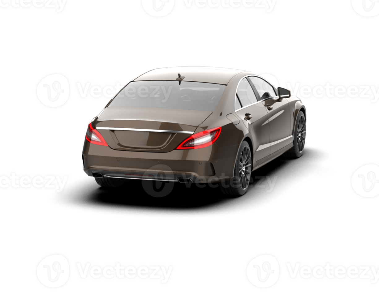 Modern car isolated on background. 3d rendering - illustration png