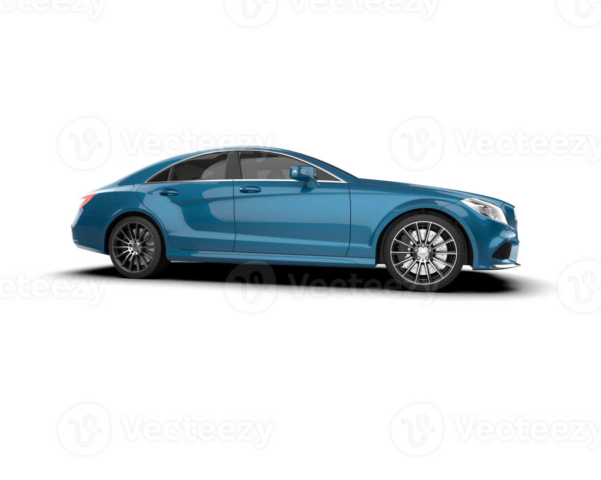 Modern car isolated on background. 3d rendering - illustration png