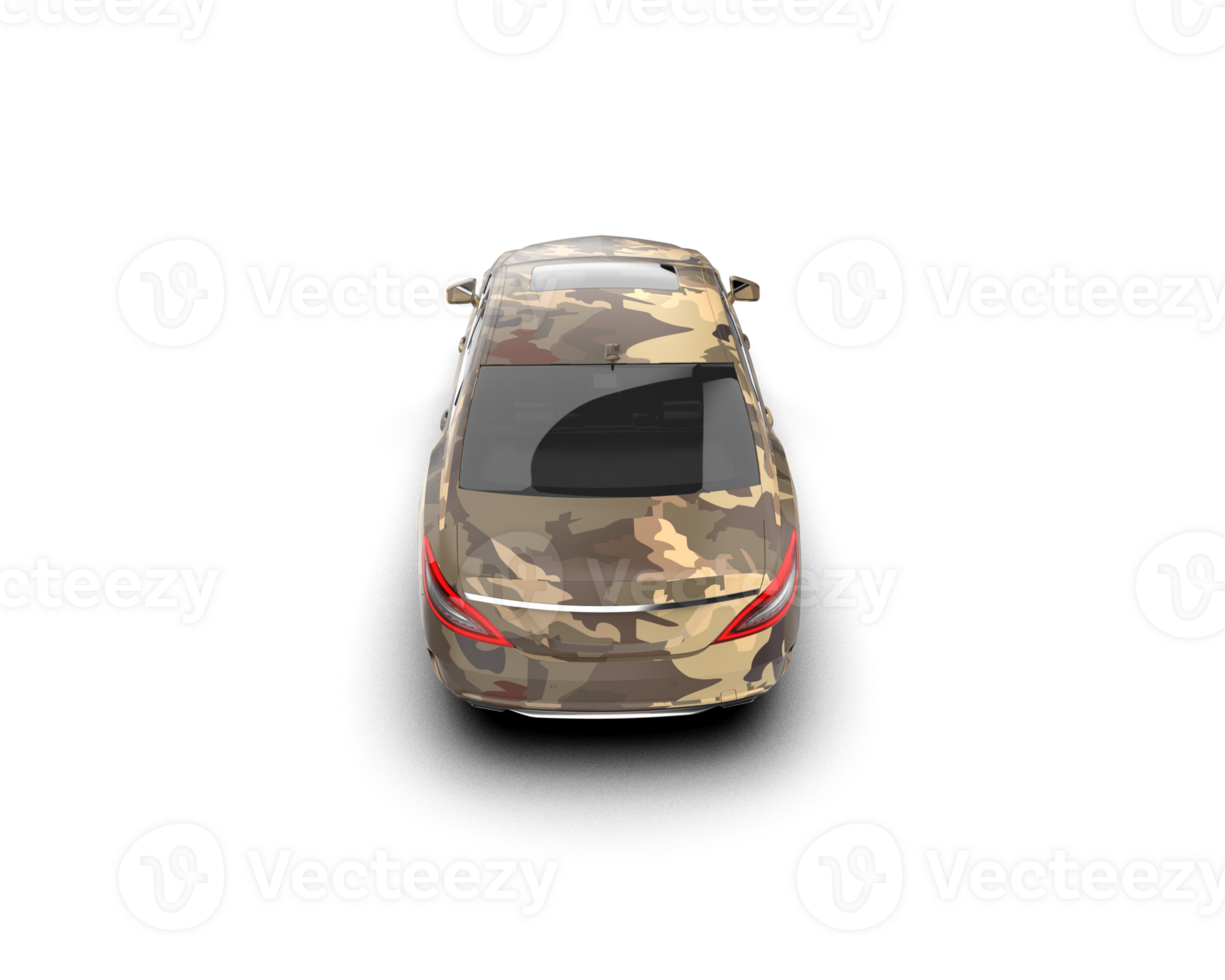 Modern car isolated on background. 3d rendering - illustration png