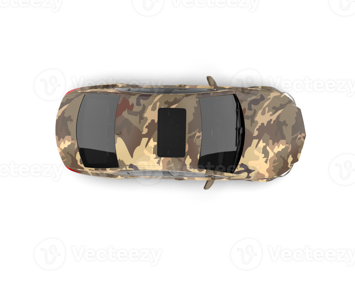 Modern car isolated on background. 3d rendering - illustration png