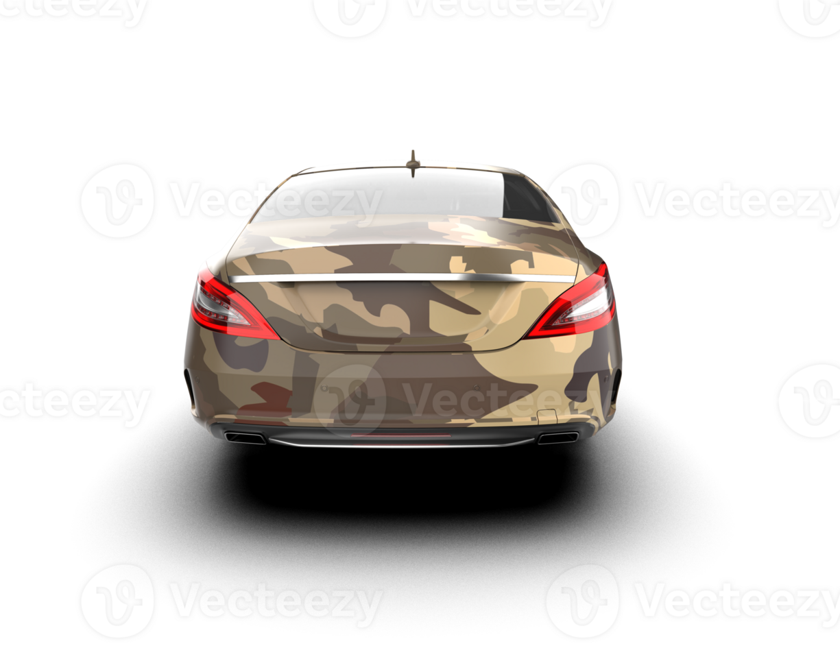 Modern car isolated on background. 3d rendering - illustration png