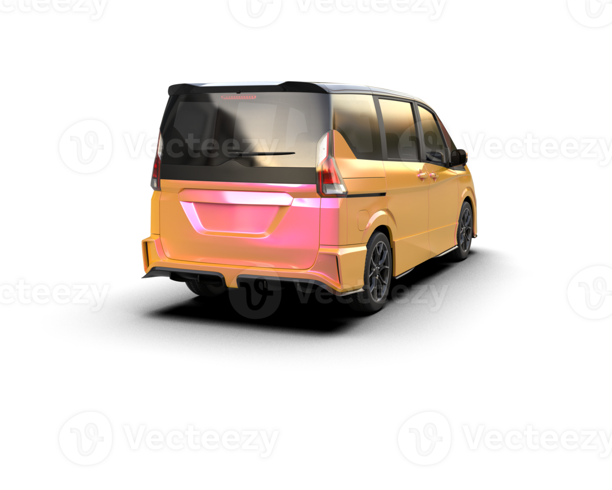 Modern car isolated on background. 3d rendering - illustration png