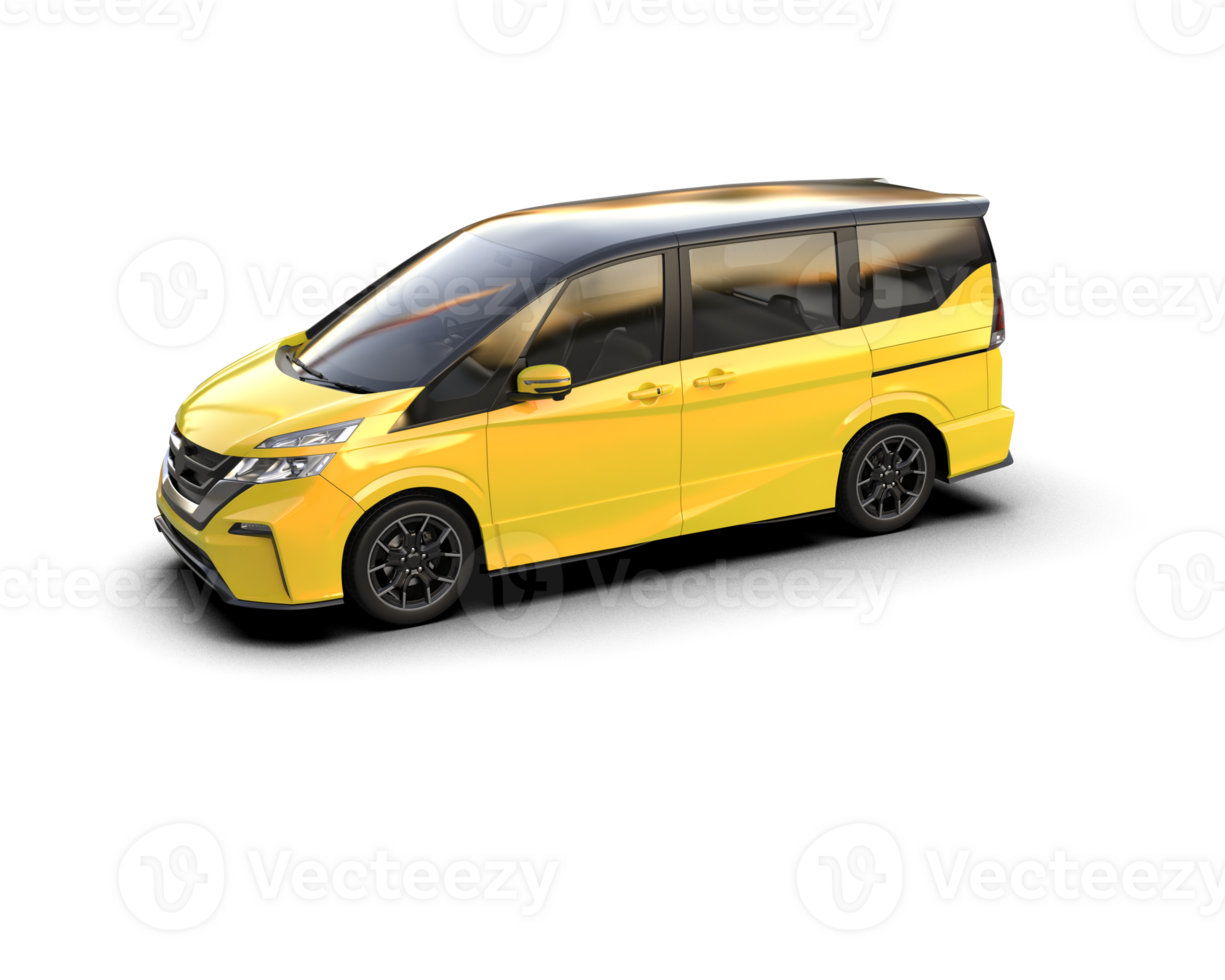 Modern car isolated on background. 3d rendering - illustration png