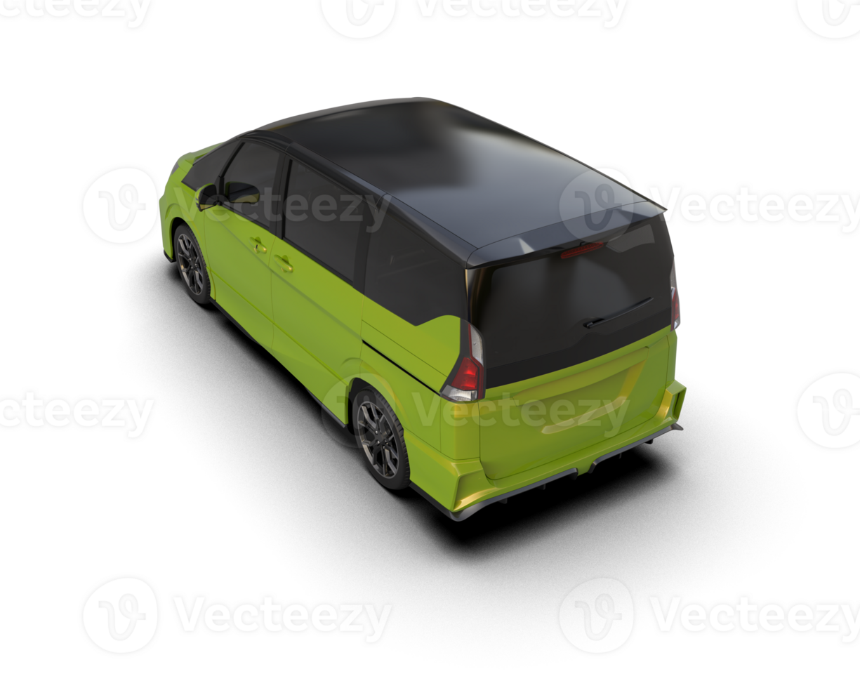 Modern car isolated on background. 3d rendering - illustration png