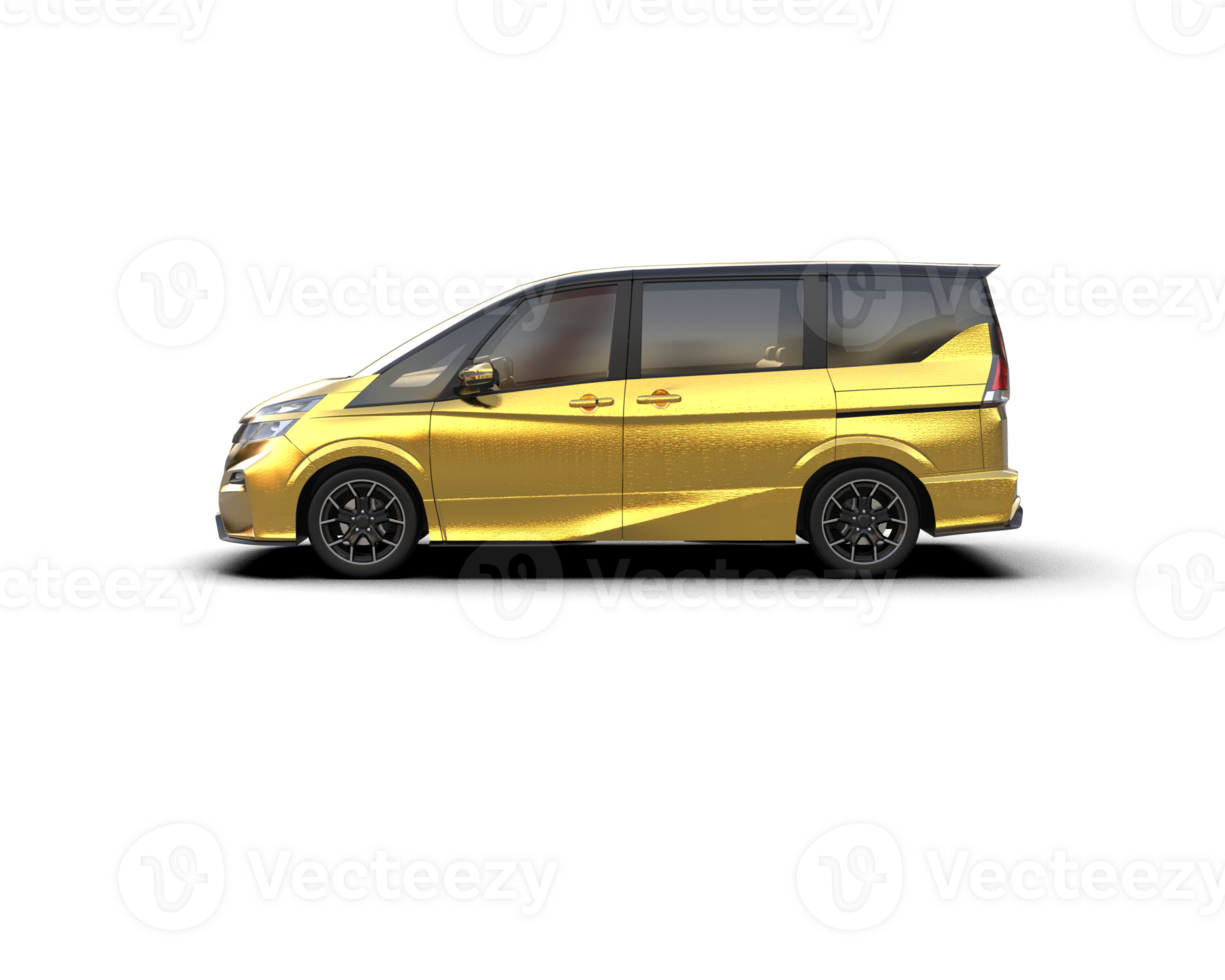 Modern car isolated on background. 3d rendering - illustration png