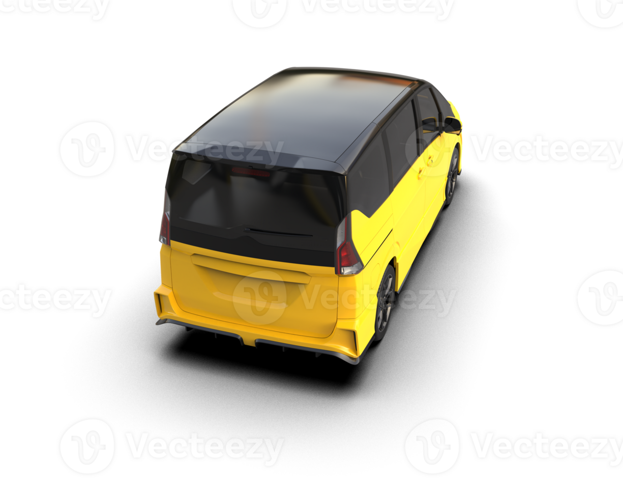 Modern car isolated on background. 3d rendering - illustration png