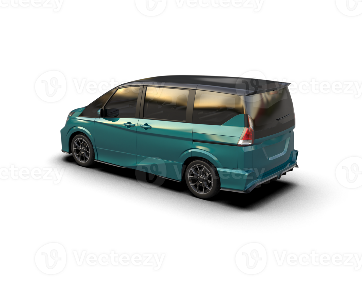Modern car isolated on background. 3d rendering - illustration png