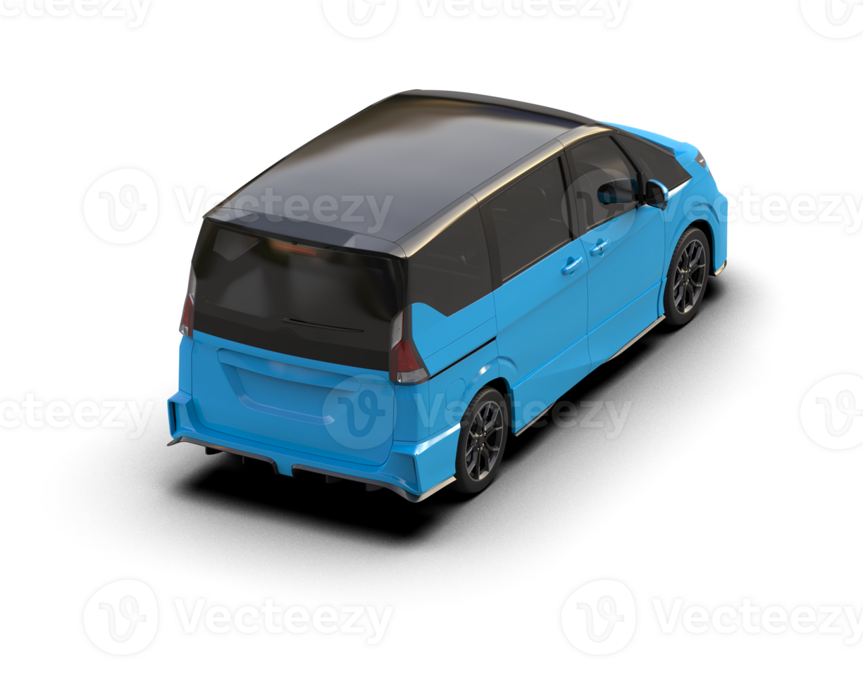 Modern car isolated on background. 3d rendering - illustration png