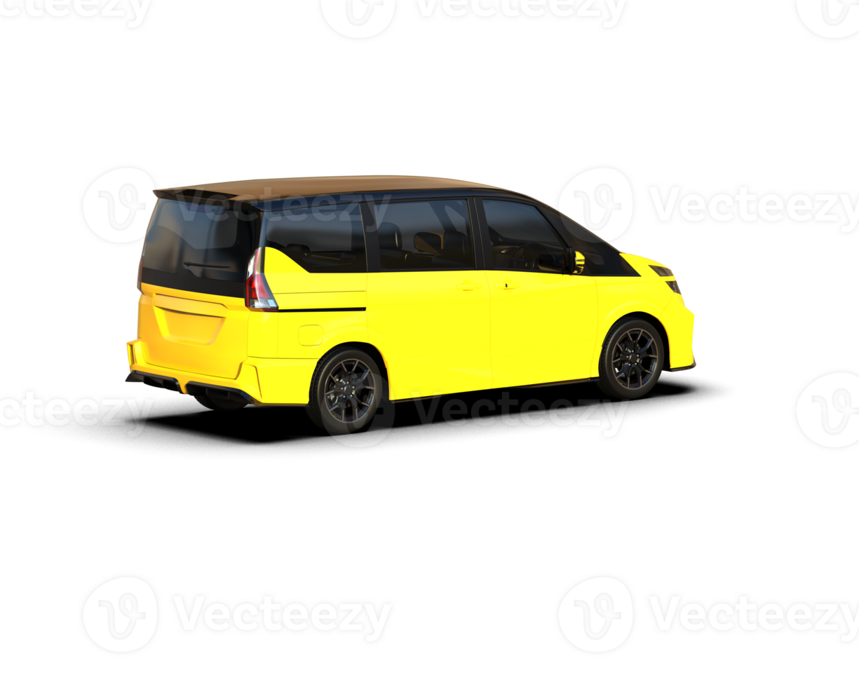 Modern car isolated on background. 3d rendering - illustration png