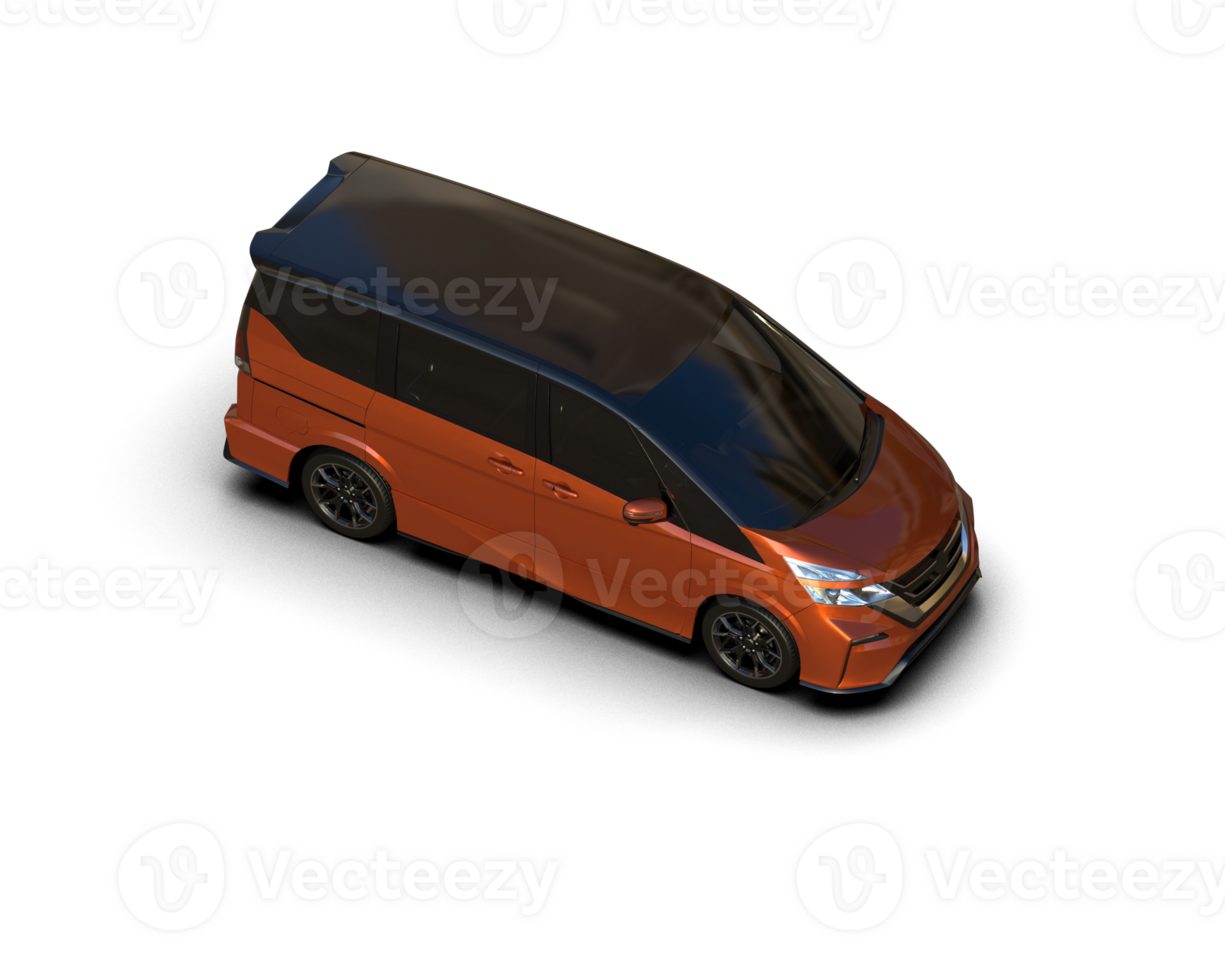 Modern car isolated on background. 3d rendering - illustration png