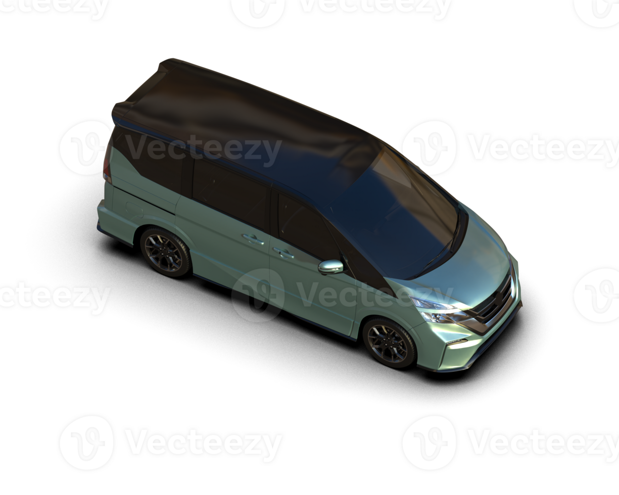 Modern car isolated on background. 3d rendering - illustration png