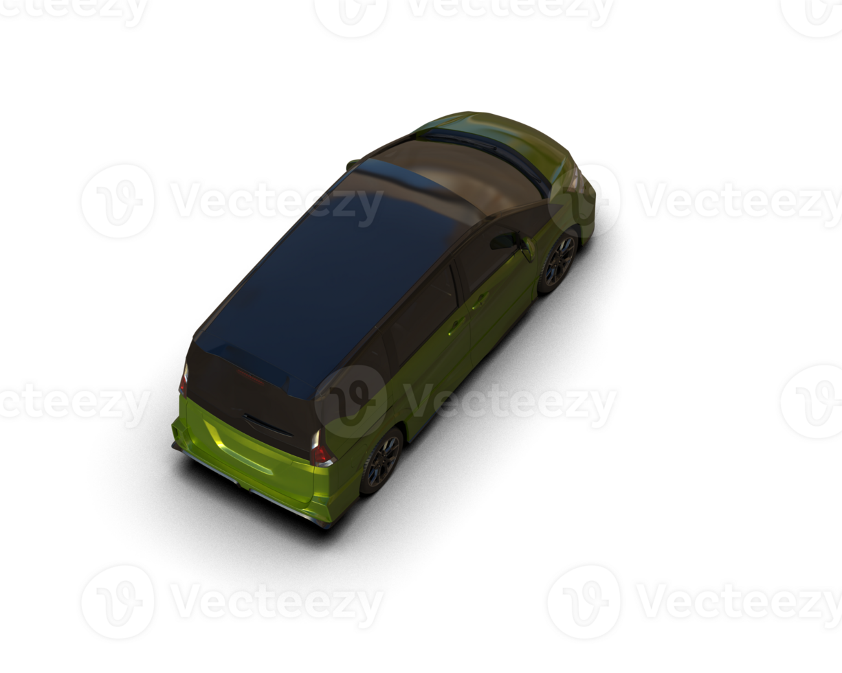 Modern car isolated on background. 3d rendering - illustration png