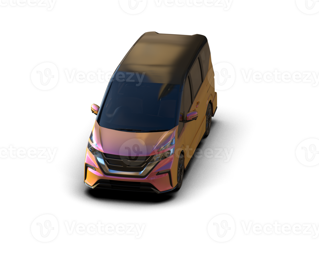 Modern car isolated on background. 3d rendering - illustration png