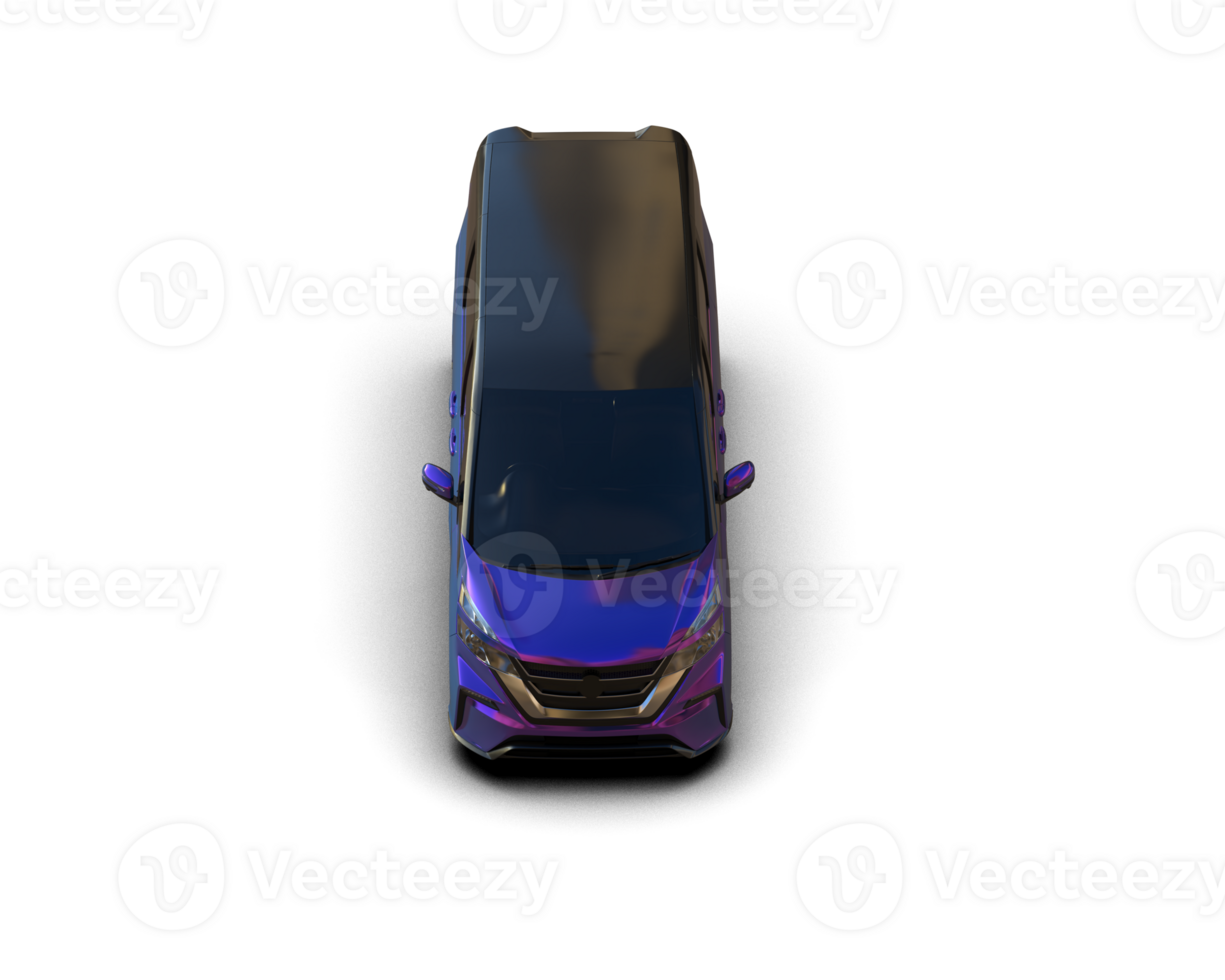 Modern car isolated on background. 3d rendering - illustration png