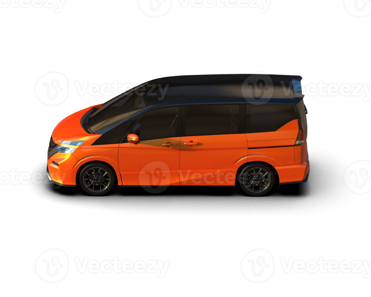 Modern car isolated on background. 3d rendering - illustration png