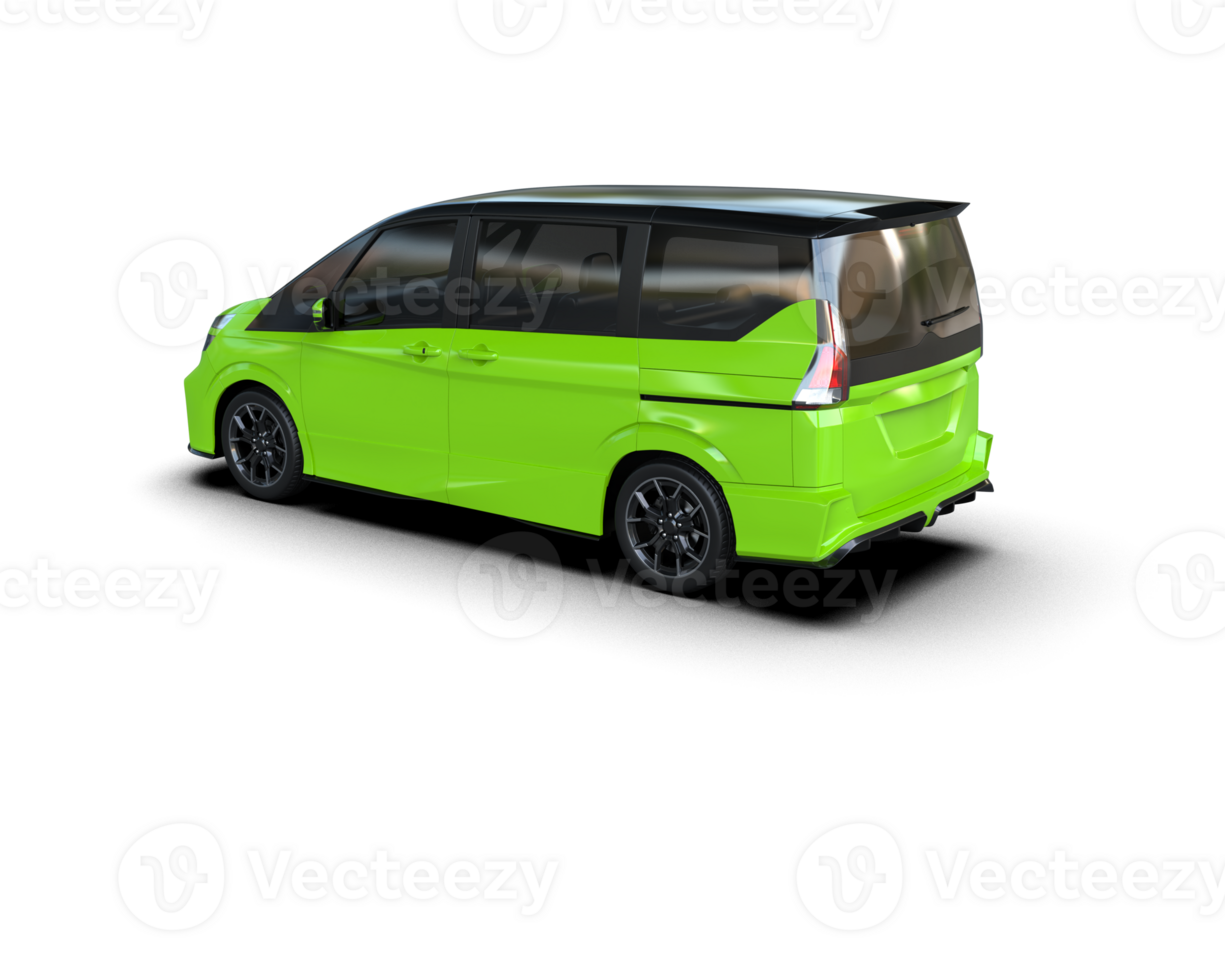 moderno carro isolado em fundo. 3d Renderização - ilustração png