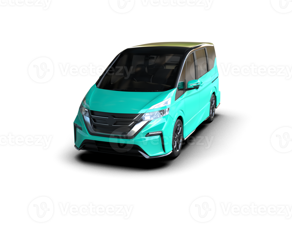Modern car isolated on background. 3d rendering - illustration png