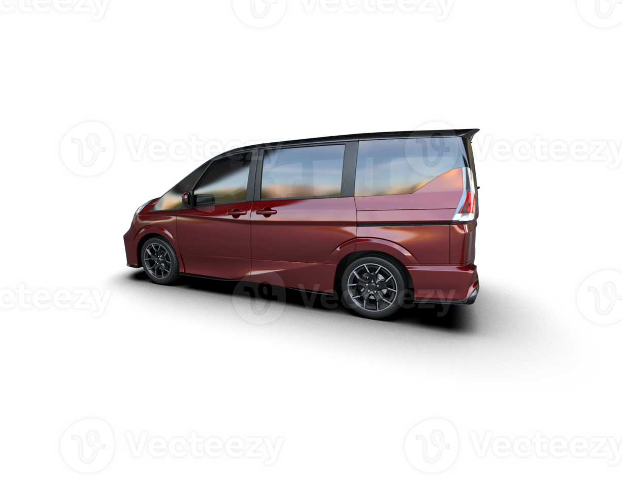 Modern car isolated on background. 3d rendering - illustration png