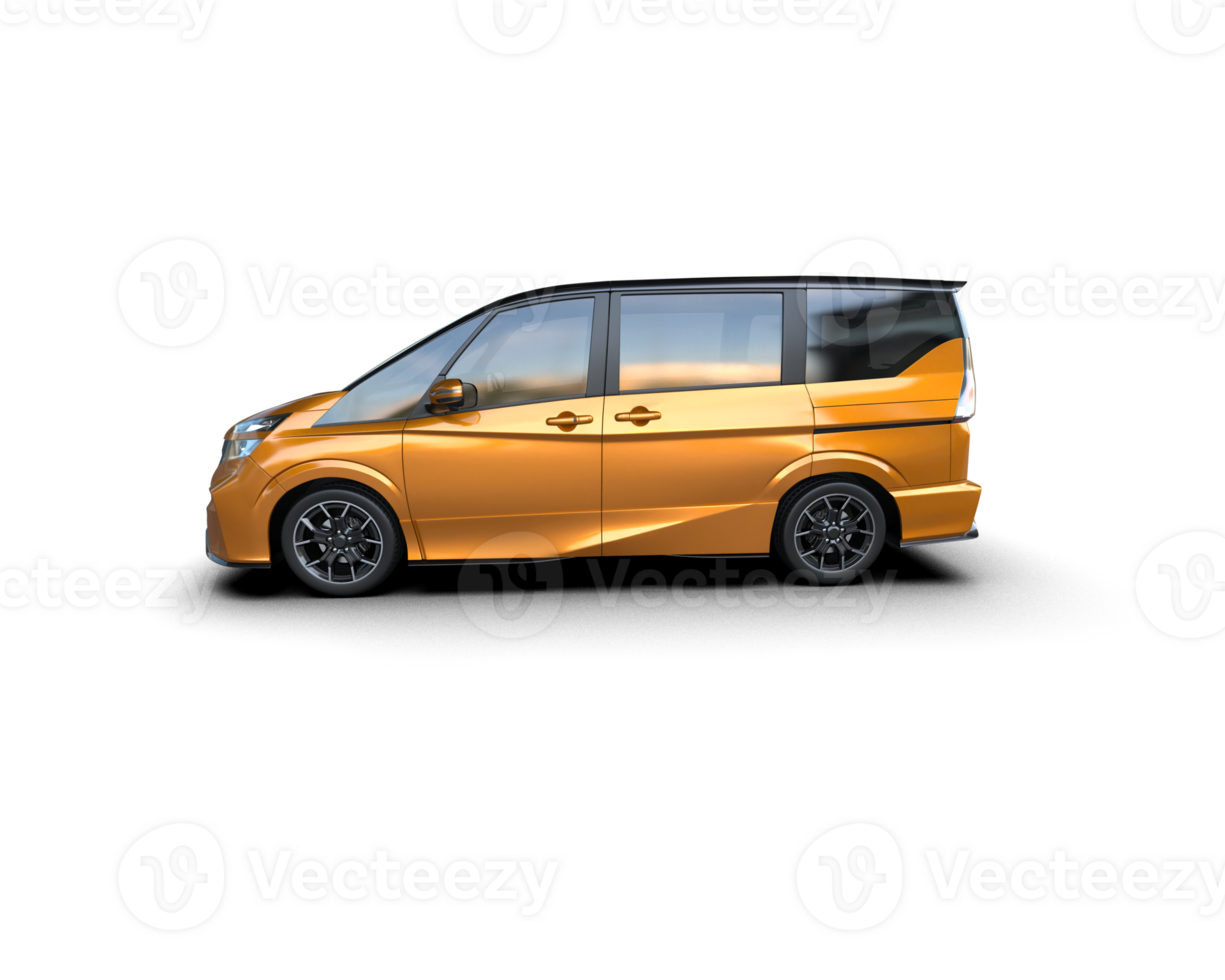Modern car isolated on background. 3d rendering - illustration png