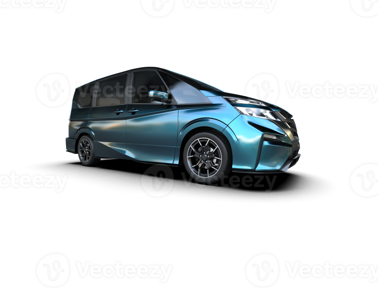 Modern car isolated on background. 3d rendering - illustration png