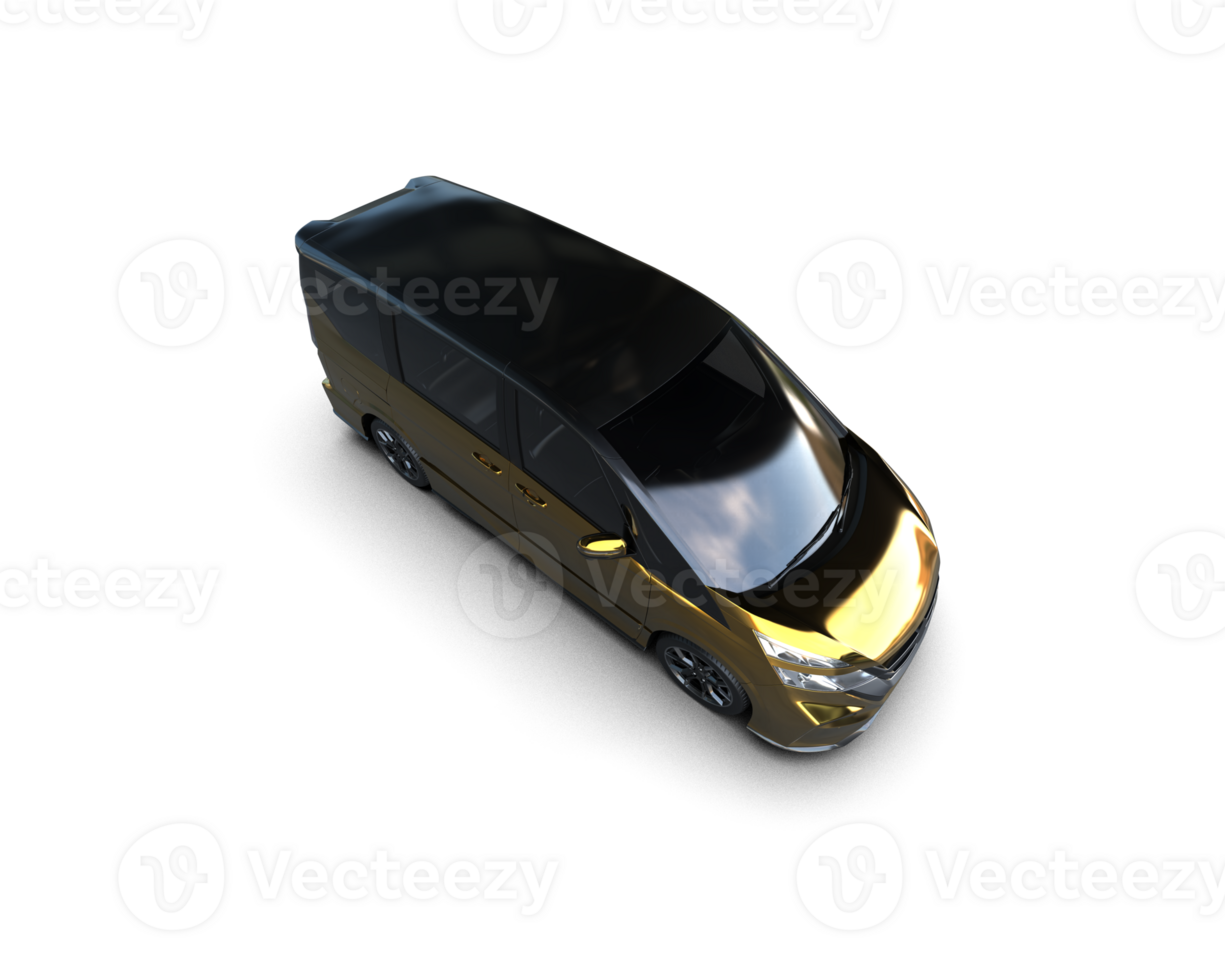 Modern car isolated on background. 3d rendering - illustration png