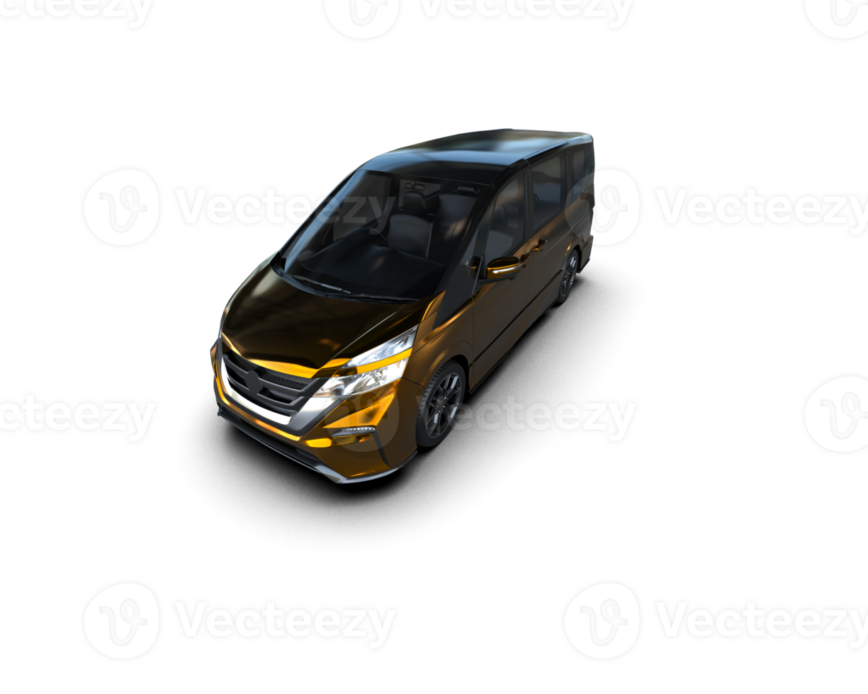 Modern car isolated on background. 3d rendering - illustration png