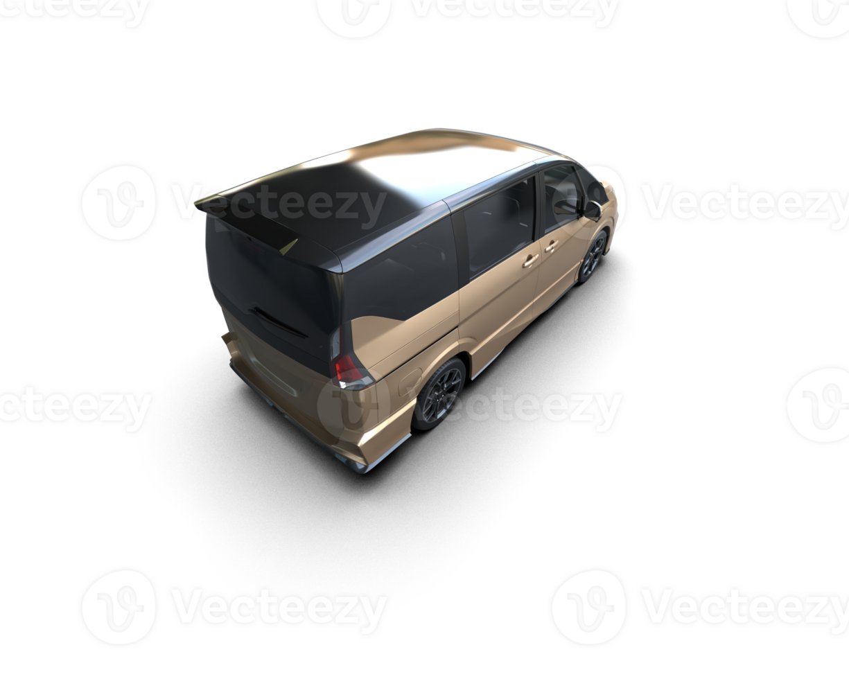 Modern car isolated on background. 3d rendering - illustration png