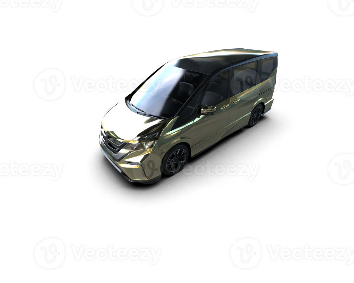 Modern car isolated on background. 3d rendering - illustration png