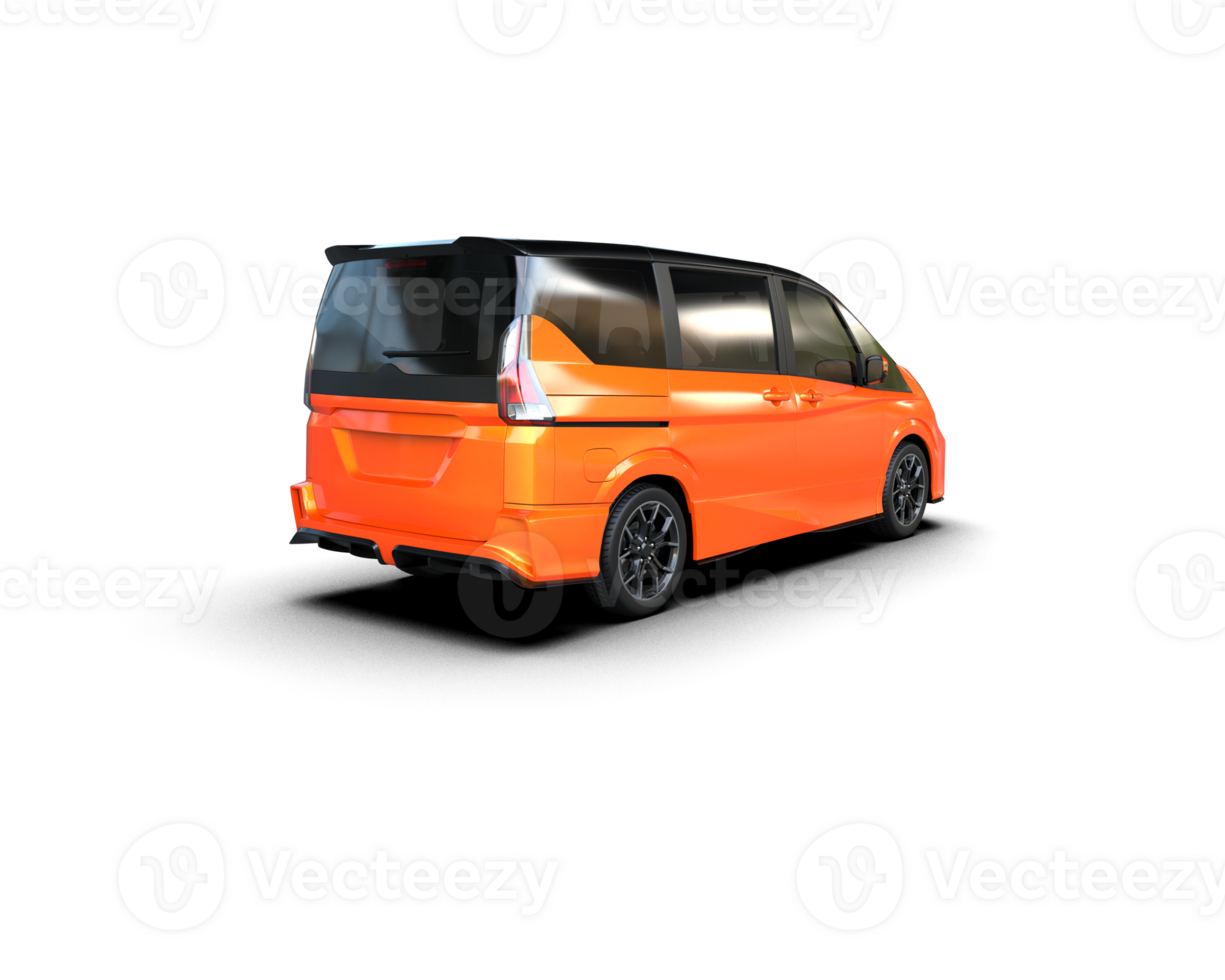 Modern car isolated on background. 3d rendering - illustration png