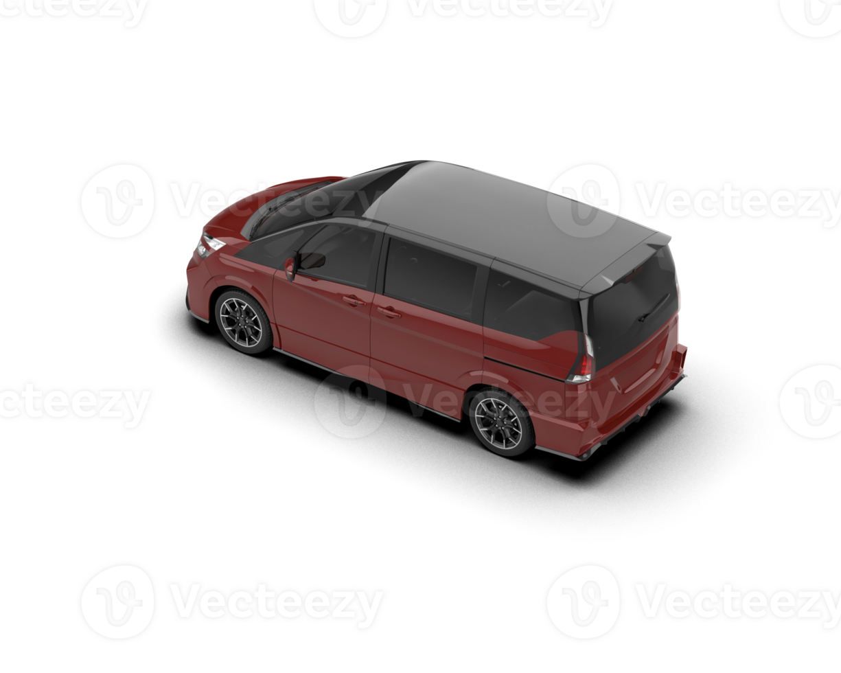 Modern car isolated on background. 3d rendering - illustration png