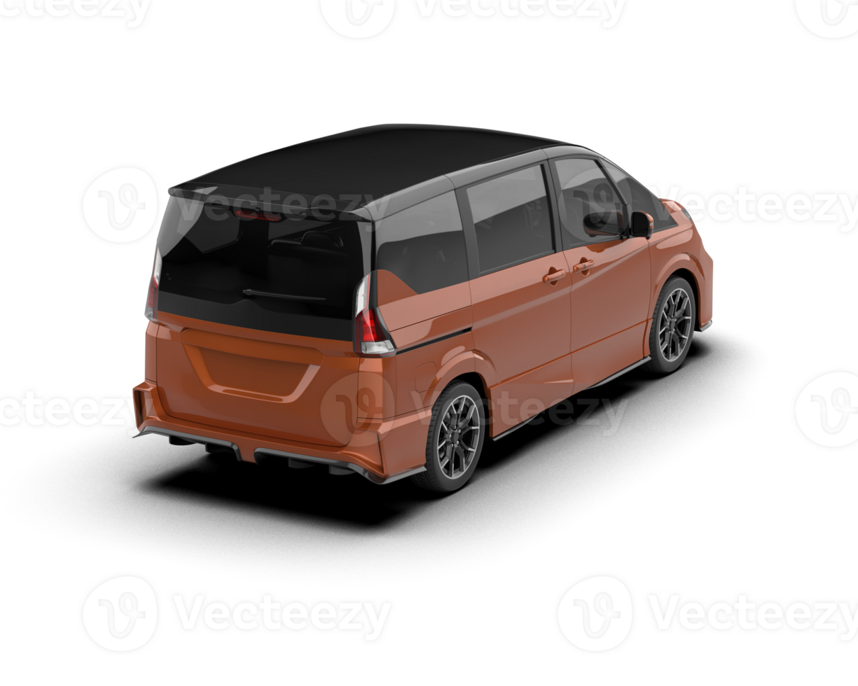 Modern car isolated on background. 3d rendering - illustration png