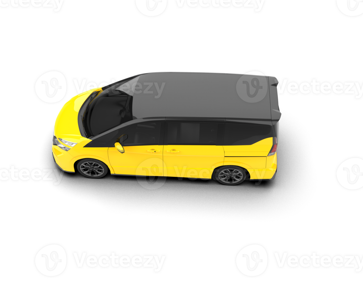 Modern car isolated on background. 3d rendering - illustration png