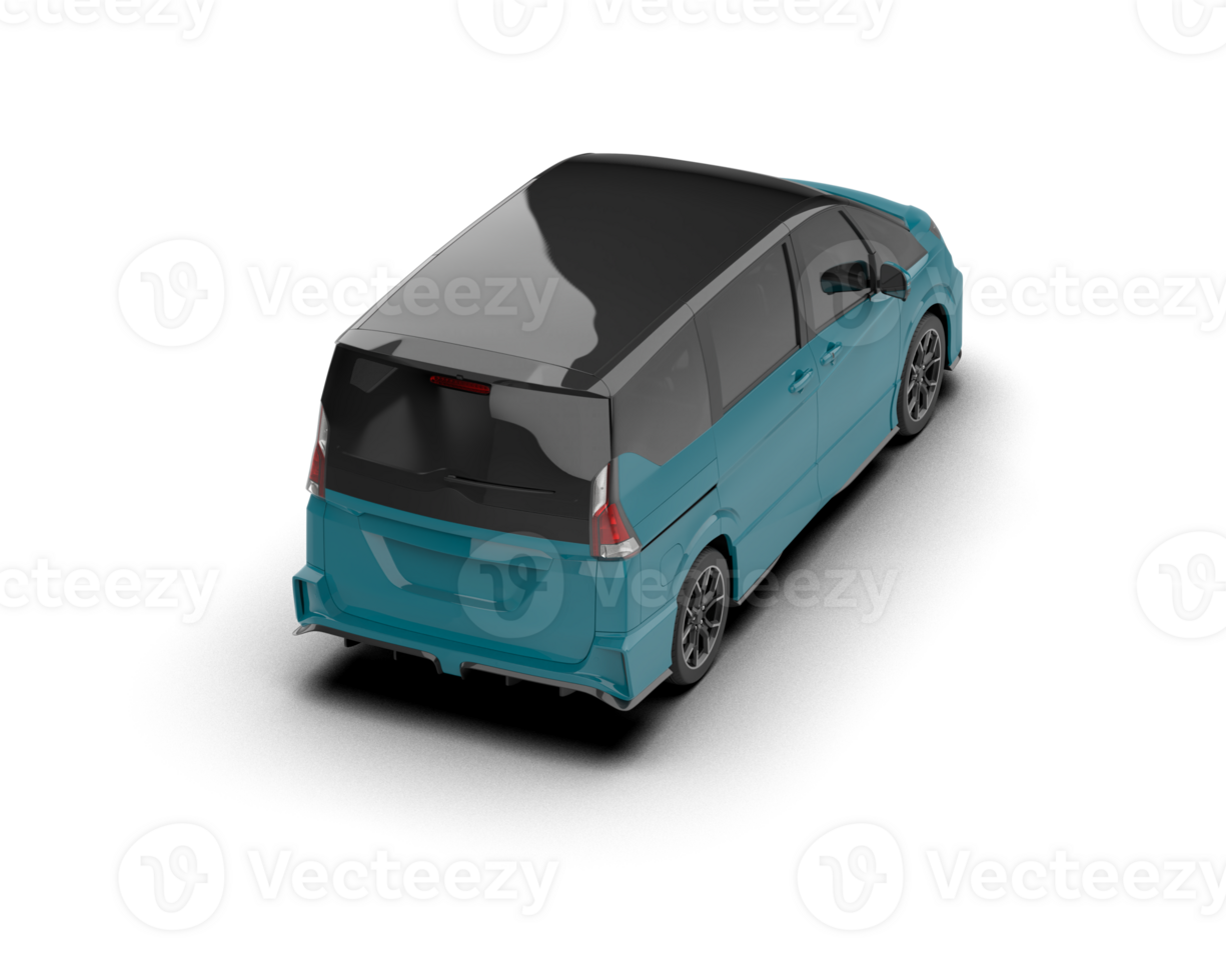 Modern car isolated on background. 3d rendering - illustration png