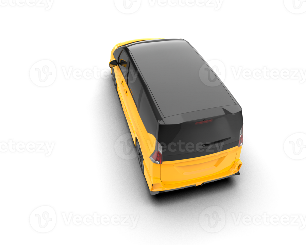 Modern car isolated on background. 3d rendering - illustration png