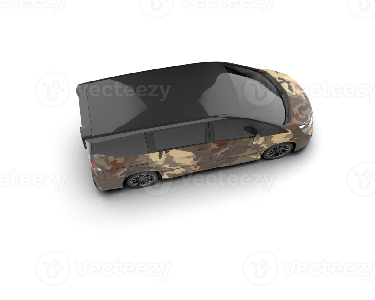 Modern car isolated on background. 3d rendering - illustration png