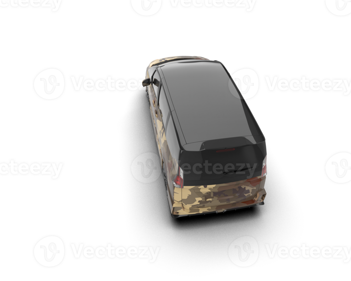Modern car isolated on background. 3d rendering - illustration png
