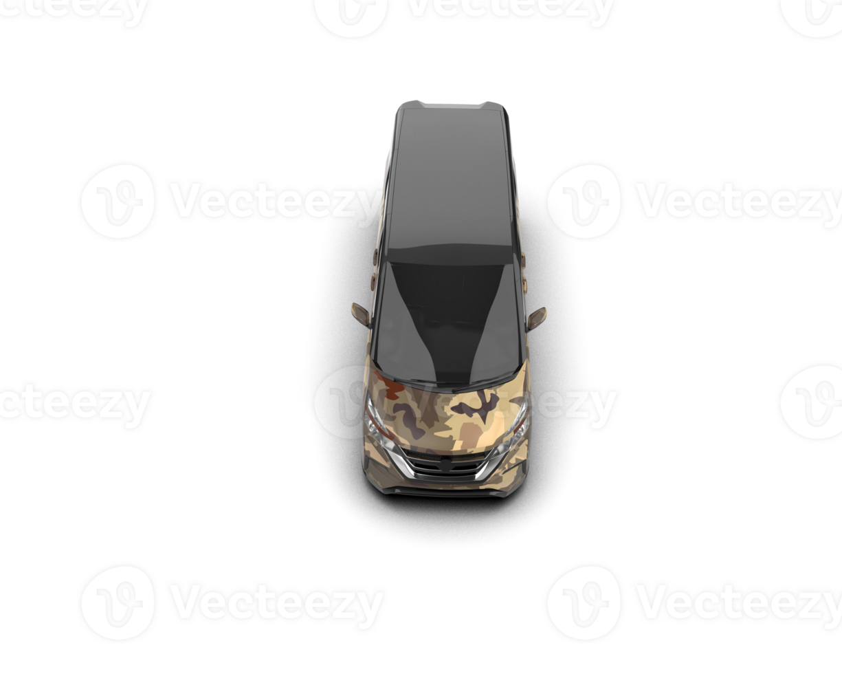 Modern car isolated on background. 3d rendering - illustration png