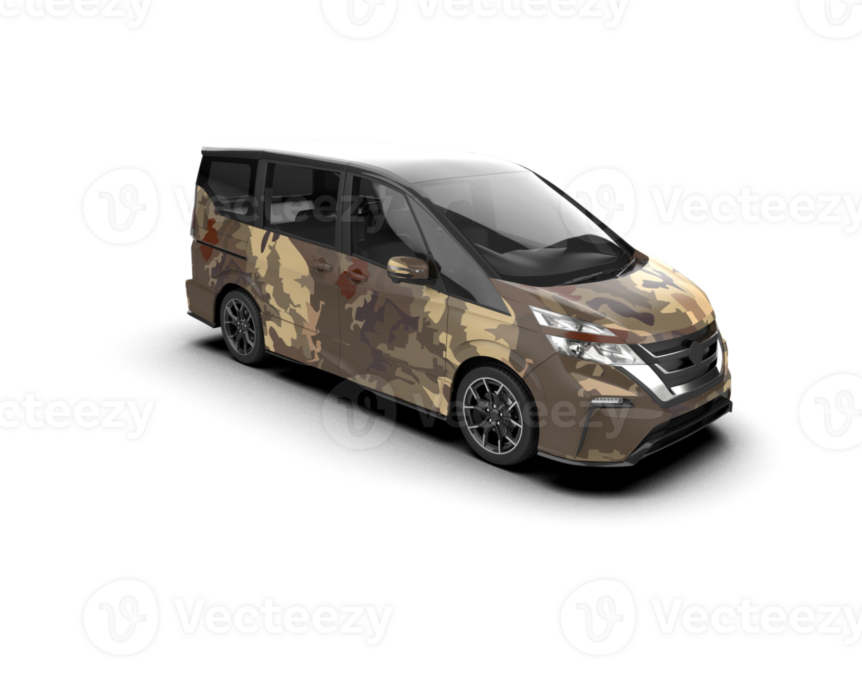 Modern car isolated on background. 3d rendering - illustration png
