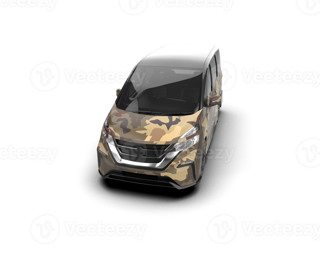 Modern car isolated on background. 3d rendering - illustration png