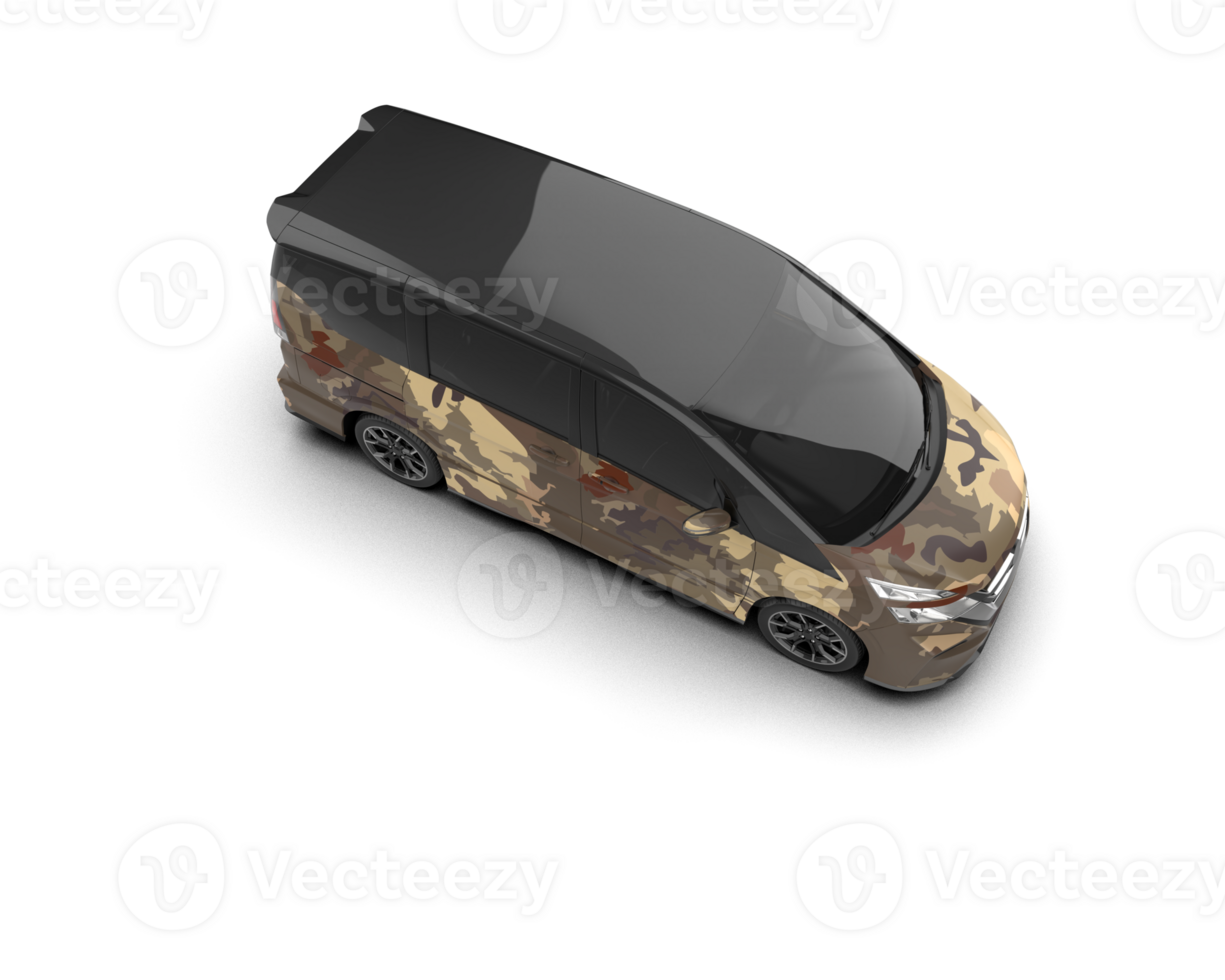 Modern car isolated on background. 3d rendering - illustration png