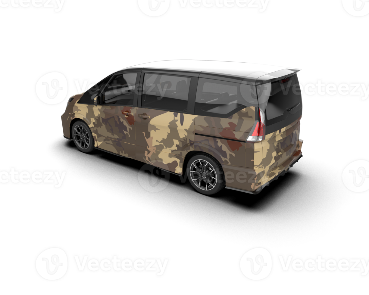 Modern car isolated on background. 3d rendering - illustration png