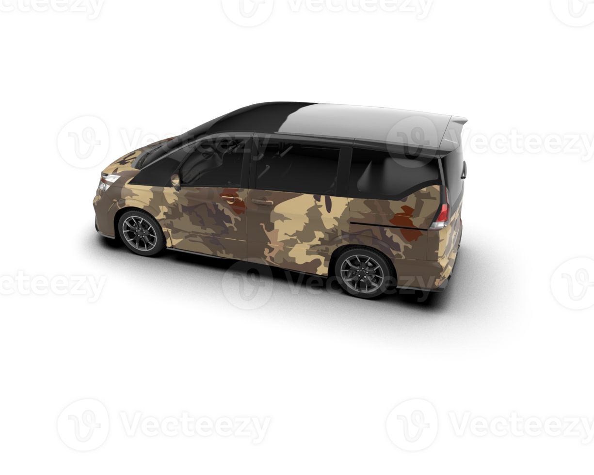 Modern car isolated on background. 3d rendering - illustration png