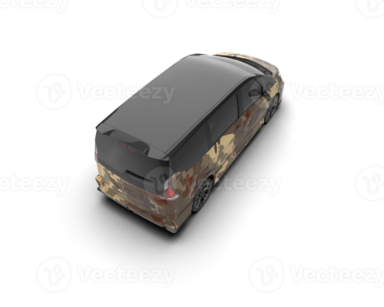 Modern car isolated on background. 3d rendering - illustration png