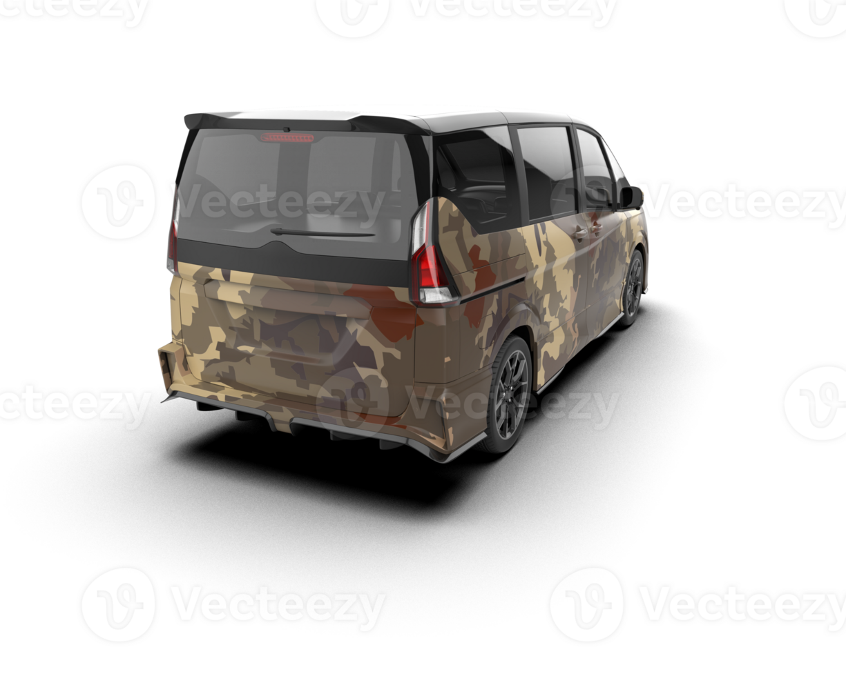 Modern car isolated on background. 3d rendering - illustration png