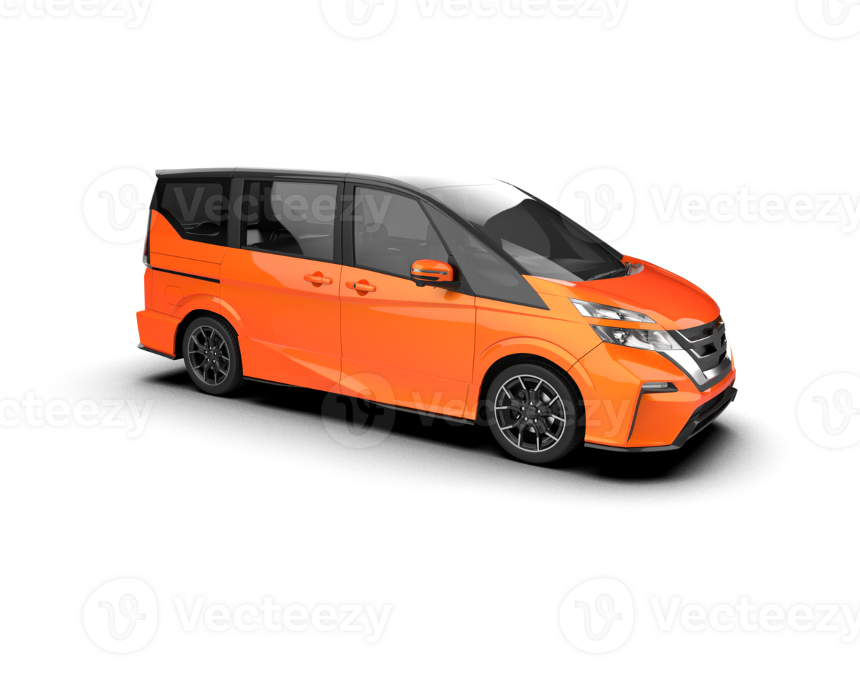 Modern car isolated on background. 3d rendering - illustration png