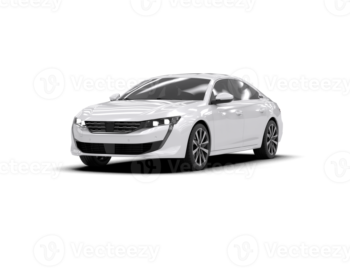 Modern car isolated on background. 3d rendering - illustration png