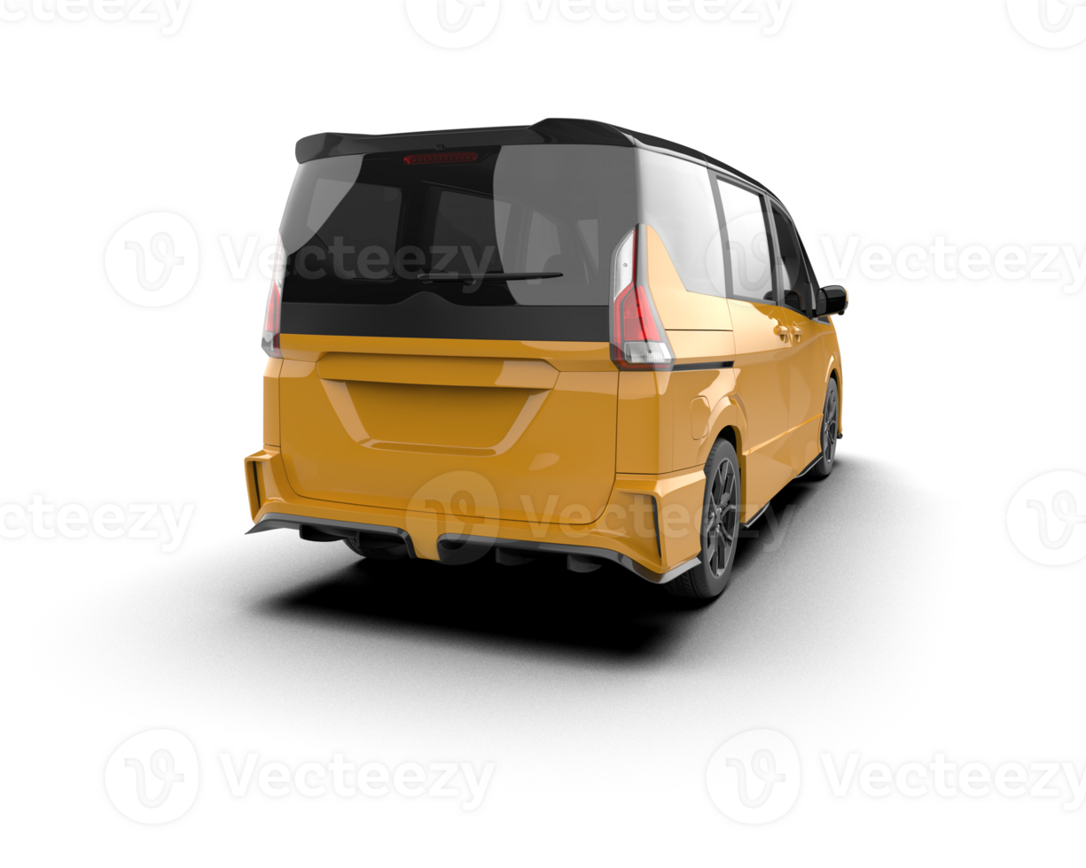 Modern car isolated on background. 3d rendering - illustration png