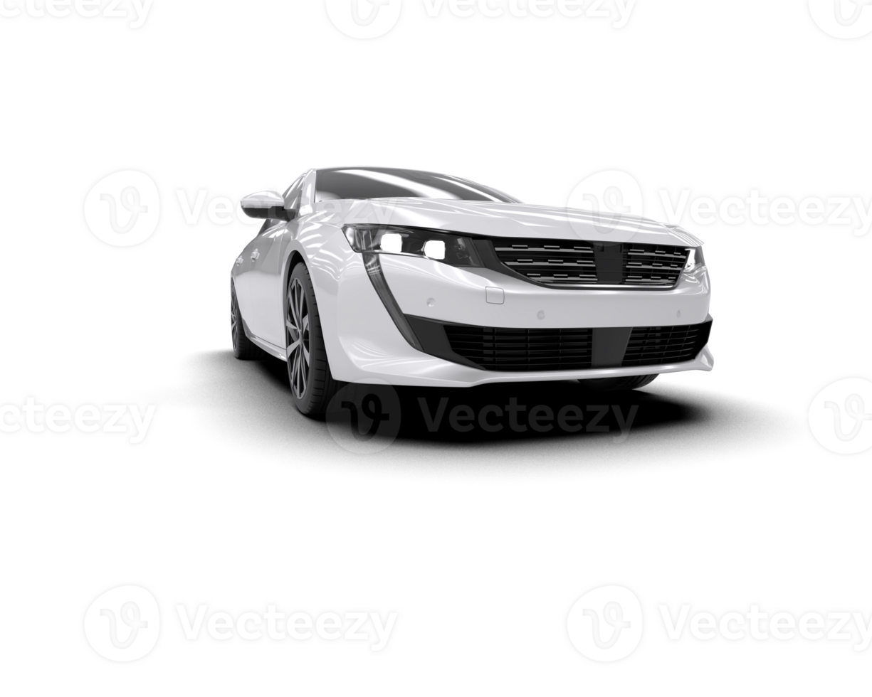 Modern car isolated on background. 3d rendering - illustration png