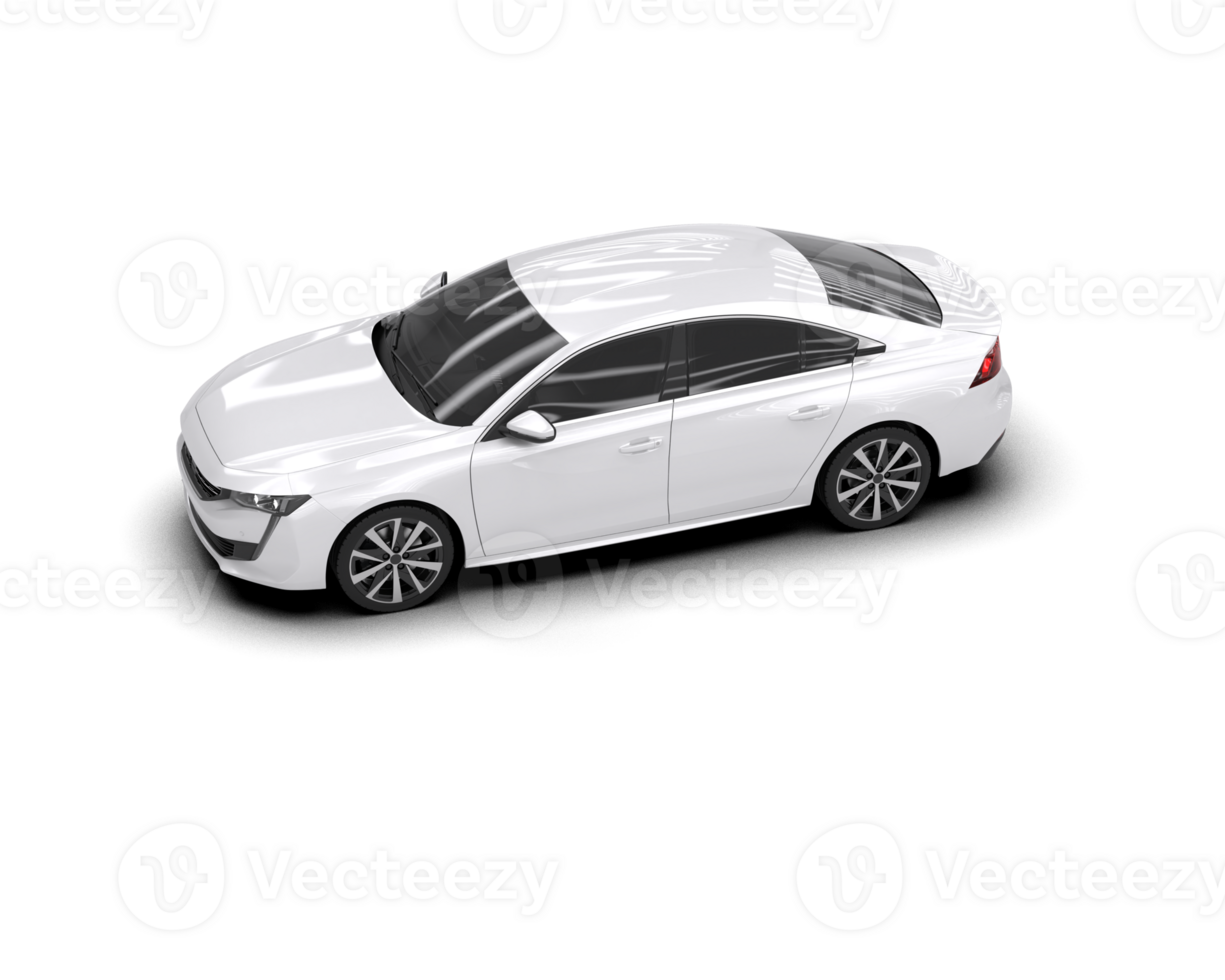Modern car isolated on background. 3d rendering - illustration png
