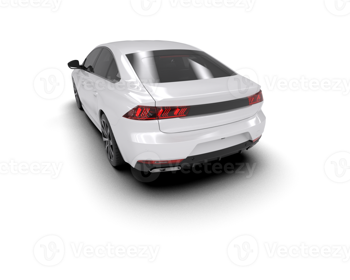 Modern car isolated on background. 3d rendering - illustration png